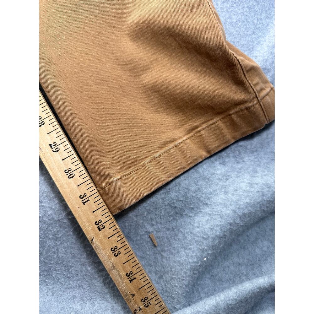 Duck Head Gold School Chino Pants Brown Stretch Twill 33x32 - Picture 5 of 9